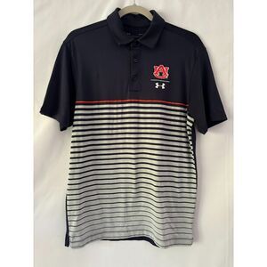 Men's Auburn Tigers Polo Golf Under Armor Shirt Size Small, preowned